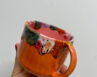 Pumpkin Spice mug, pumpkin Halloween ceramic mug, Fall mug, Home decor items, Home decor items fall, Halloween home decor, Fall mug gift