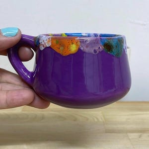 Handmade Ceramic mug,Purple mug,HandmadeCeramic Mug,Kitchen gift,Home decor items,Home and living,Kitchen decor, Unique birthday gift