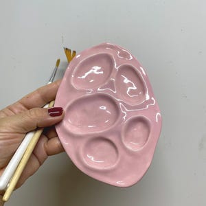 Ceramic Paint palette, Gift for painter and artist,  Watercolor Paint Palette, Handmade paint palette, Artist gift