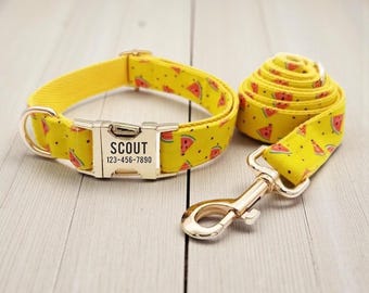 Watermelon Dog Set: Personalized Collar & Leash