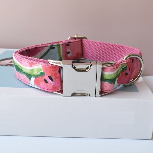Watermelon Personalized Collar and Leash Watermelons Dog Etsy