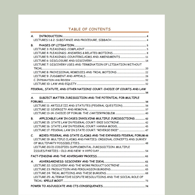 Law School Outlines 1L Courses Contracts Outline Property Etsy