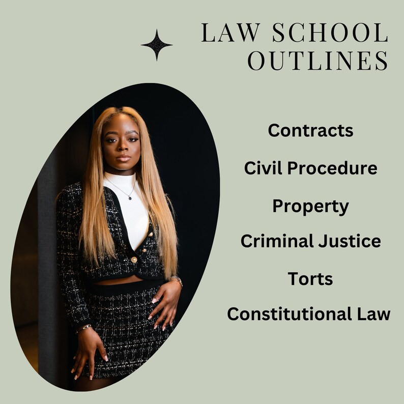 Law School Outlines 1L Courses Contracts Outline Property Etsy