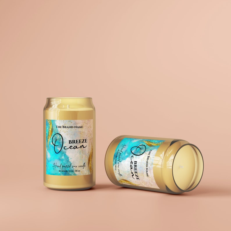 Printable Custom Candle Label Templates Customized Round Candle Labels