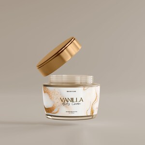 Product Labels Template Luxury Skincare Labels, Cosmetic Label Template Canva, Body Butter Labels, Editable Hair Oil, Shampoo Label