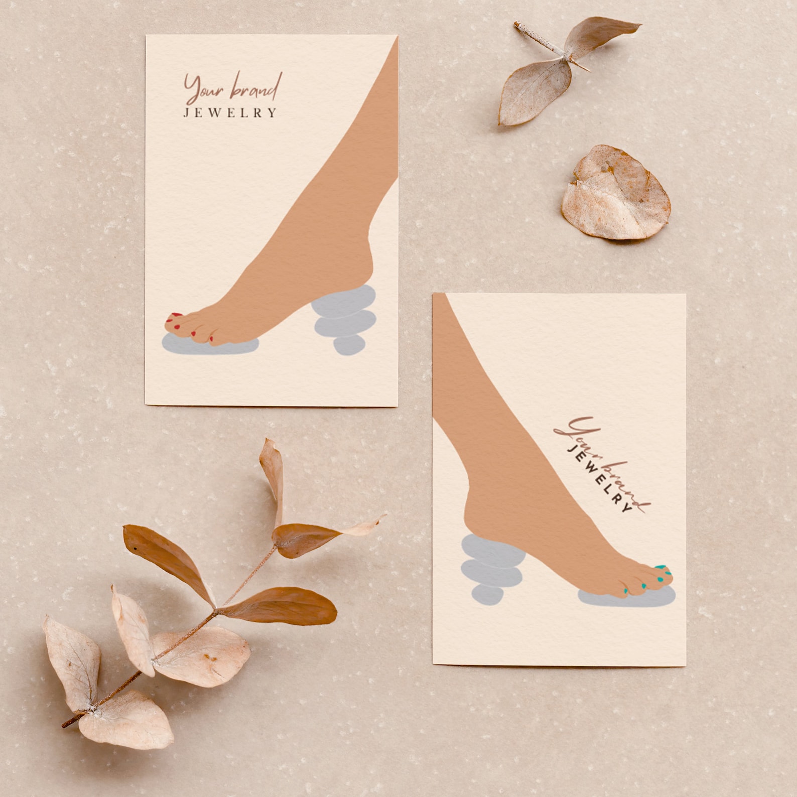 Customisable Anklet Display Cards, Displays & Packaging, Editable ...