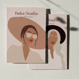 Custom Jewelry Display Card, Earring Card, Earring Card Template, Editable Earring Card, Boho Jewelry Card, Custom Earring Card Packaging