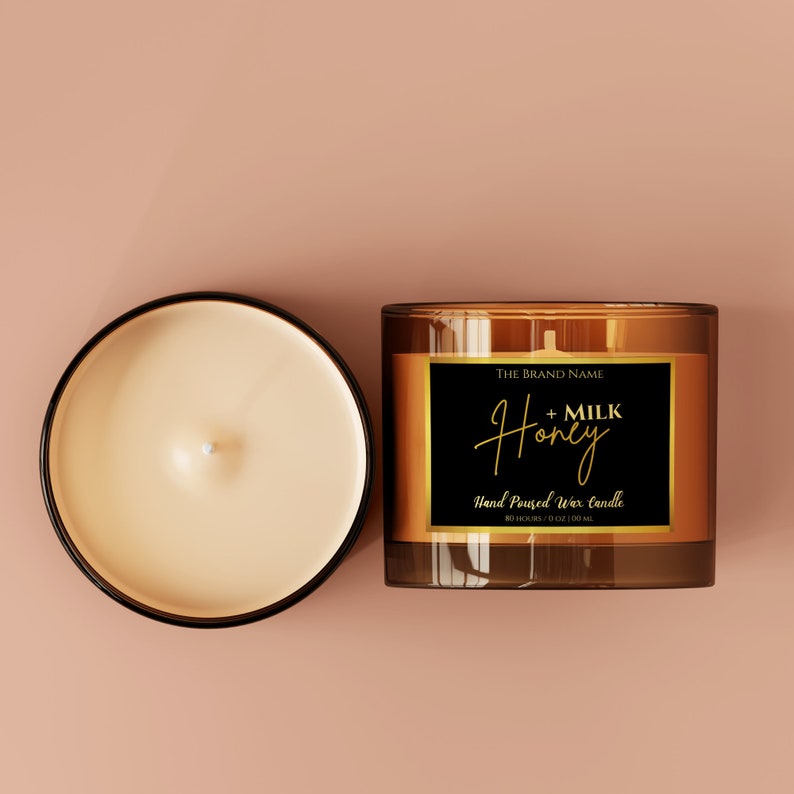 Printable Custom Candle Label Templates Customized Round Candle Labels