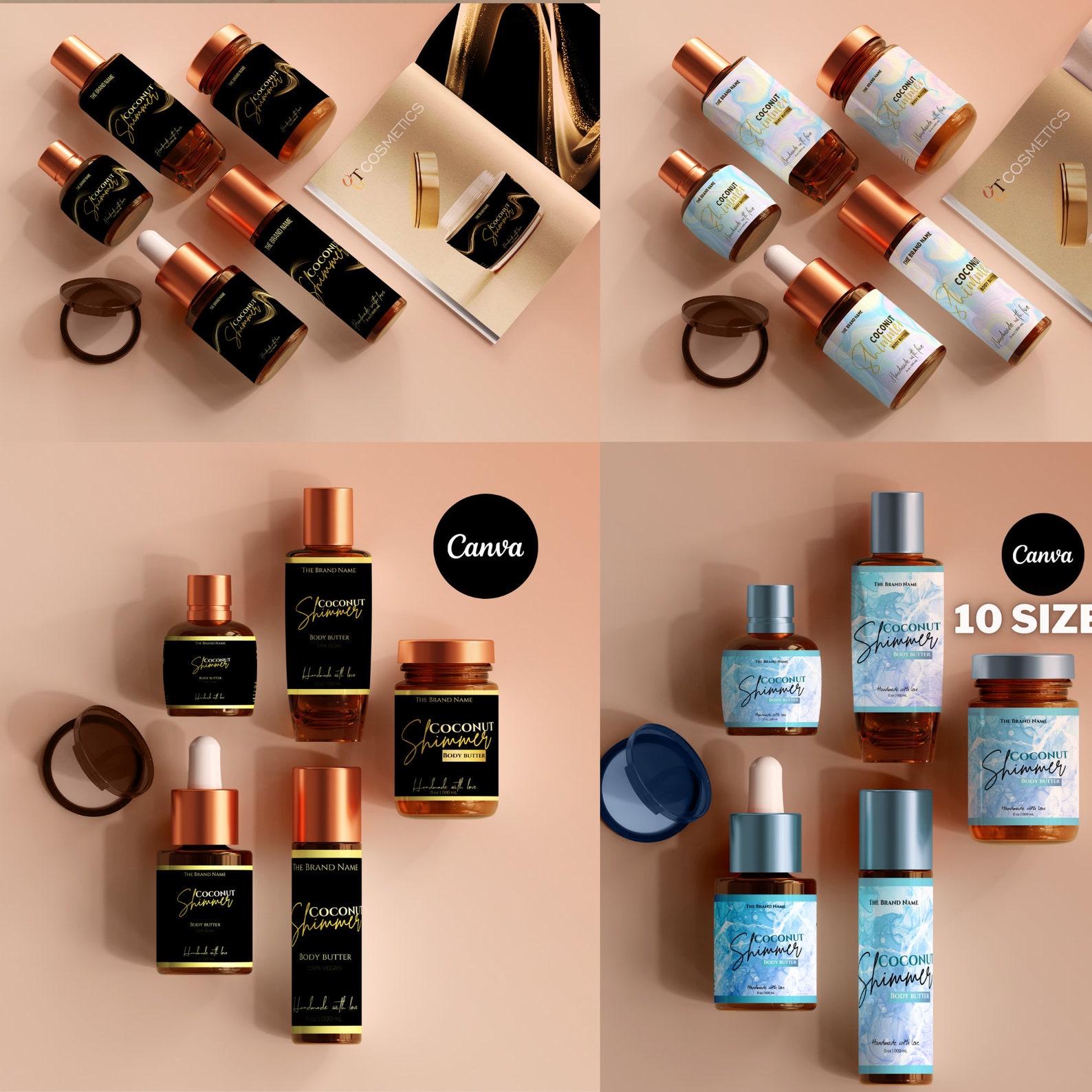 Custom Labels for Cosmetic Bottles Beauty Product Label Packaging ...