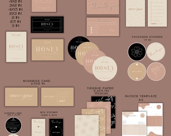 Editable Candle Business Bundle, Luxury Candle Label , Candle Care Card Canva Template, Candle Packaging, Scent Card Candle Branding Bundle