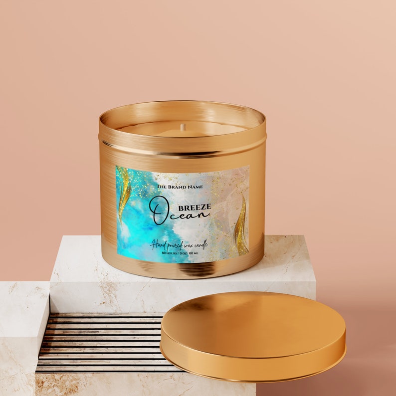 Printable Custom Candle Label Templates Customized Round Candle Labels