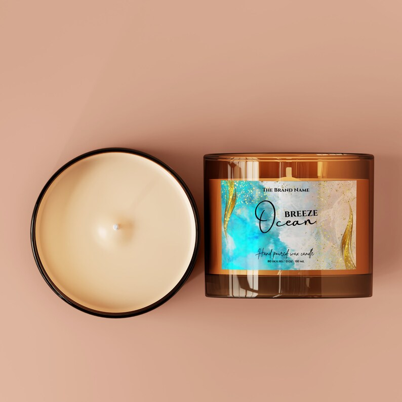 Printable Custom Candle Label Templates Customized Round Candle Labels