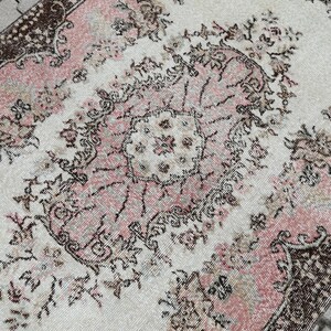 4x7 Rug, 4x7 Turkish Rug, 4x7 Vintage Rug, Handmade Rug, 4x7 Oushak Rug, Wool Rug, Oriental Rug, Bedroom Rug, Area Rug, Kitchen Decor Rug