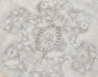 10x13 Ft Handwoven Beige Brown Turkish Oversized Rug, Large Oushak Area Rug, Vintage Home Decor Rug, Luxury Living Room Rug, 9.6x12.5 ft