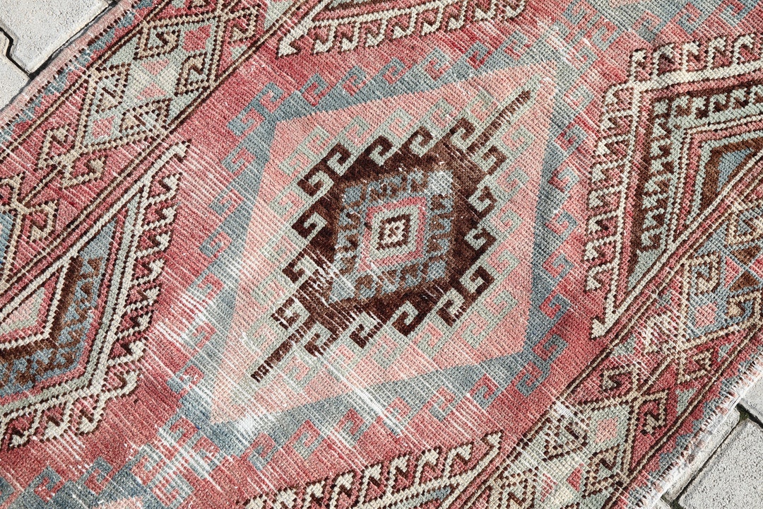 4x8 Runner Rug, Bohemian Rug, 4x8 Turkish Runner, 4x8 Vintage Runner ...