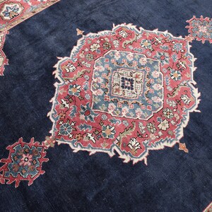 9x12 Rug, Oversize Rug, 9x12 Turkish Rug, 9x12 Vintage Rug, Oushak Rug, Handmade Wool Rug, Boho Rug,9x12 Rug Carpet,Living Room Rug,Rug,9x12