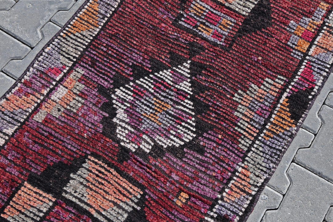 2'6''x13'5'' Feet Runner, 3x14 Runner Rug,handmade Wool Rug,3x14 ...