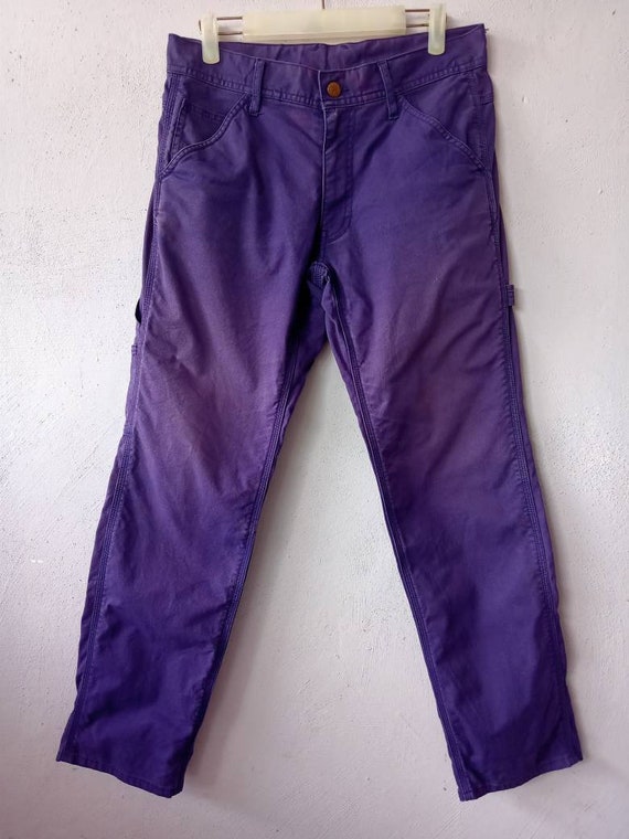 Vintage Smith's Workwear Sanforized Purple Pants … - image 1