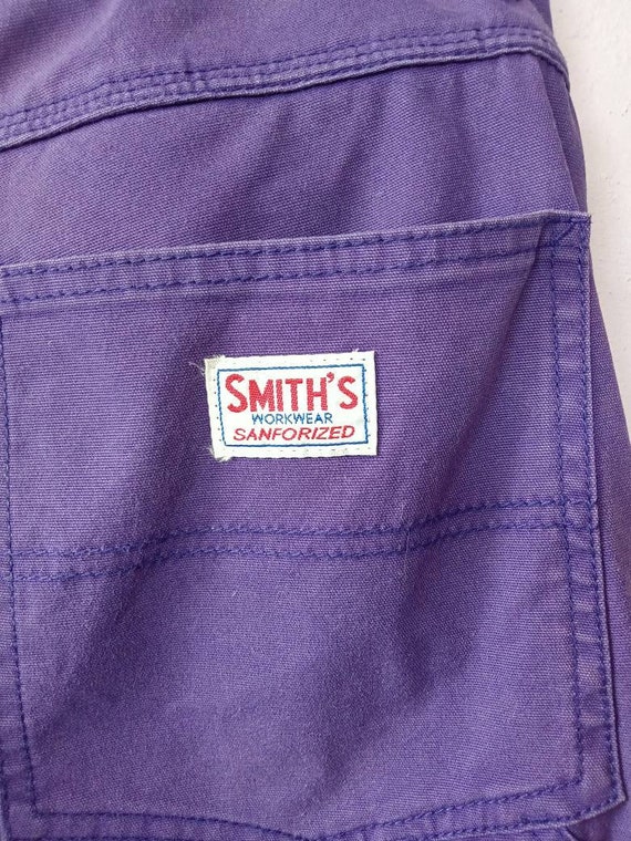 Vintage Smith's Workwear Sanforized Purple Pants … - image 6