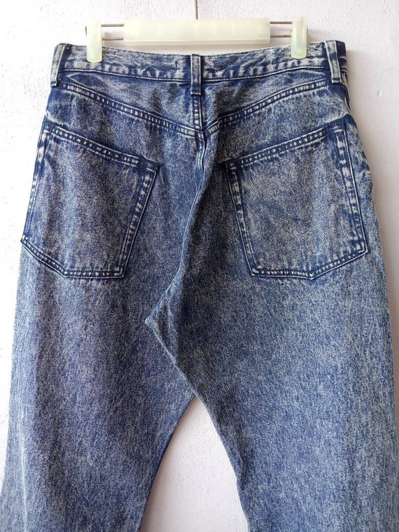 Vintage Japanese Brand Rag Machine Acid Wash Dark… - image 6