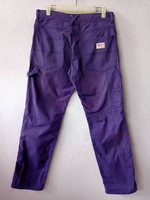 Vintage Smith's Workwear Sanforized Purple Pants … - image 4