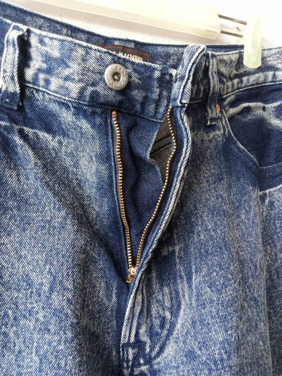 Vintage Japanese Brand Rag Machine Acid Wash Dark… - image 9