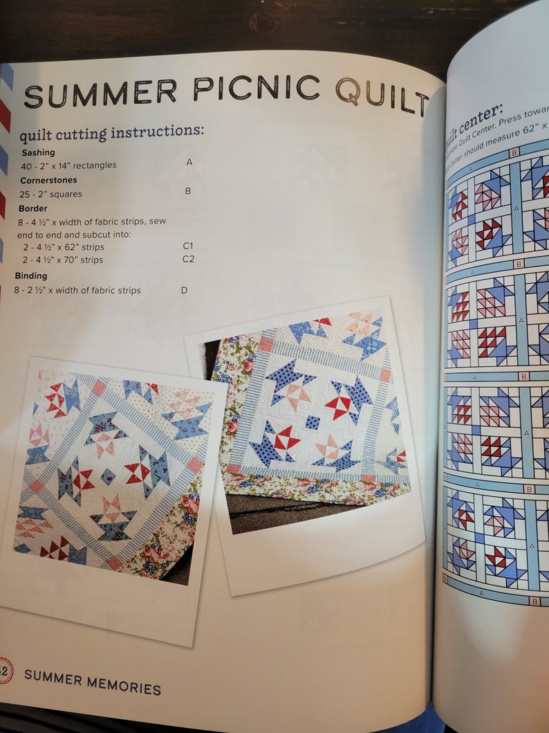Summer Memories Quilting Cross Stitch Book by Susan Ache Etsy