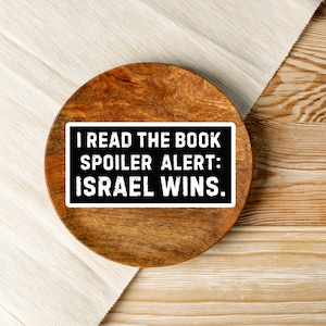 Israel Wins Vinyl Decal: Jewish Zionist Support Sticker