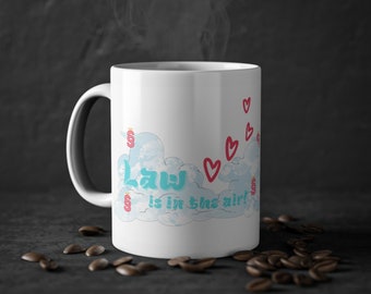 Law coffee mug -Law is in the air- gift for lawyers, law students, lawyer, judge, notary, law. BLAW BLAW - Essentials