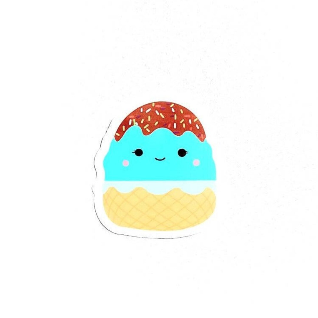 Ice Cream Cone Squishmallow Sticker Etsy