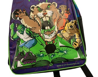 Vintage Goosebumps Book Bag Backpack Mummy On Skateboard RARE A3 Vintage Goosebumps Book Bag Backpack Mummy on Skateboard  main image 3