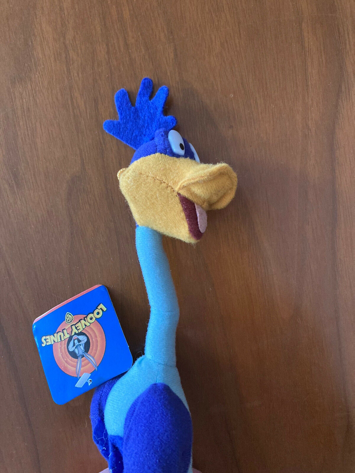 NEW Vintage 1998 Looney Tunes Road Runner Plush Toy Warner