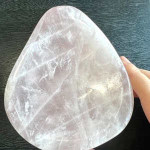 1.9lbs Pear Shaped Rose Quartz Bowl