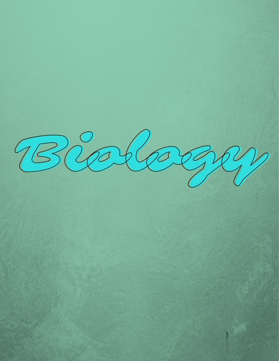 Biology Binder Cover Etsy