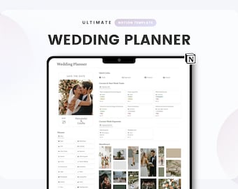 Ultimate Wedding Planner Notion Template (Digital Download)