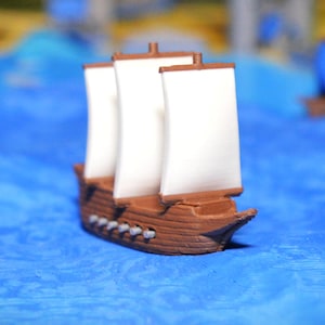 Custom 3d Printed Catan Seafarers Ships. High detail replacement ships (Unofficial)
