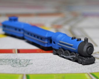 Ticket to Ride custom 3d printed player pieces. High detail replacement trains (Unofficial)