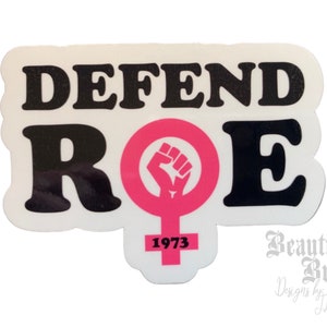 Defend Roe - Pro-choice vinyl sticker. Woman’s rights. 2 sizes available