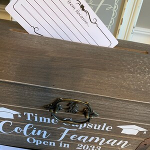 Graduation Party Time Capsule- Personalized. Comes With Box, Sign, and ...