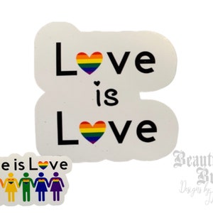Love is Love Pride vinyl sticker- 2 styles to choose from