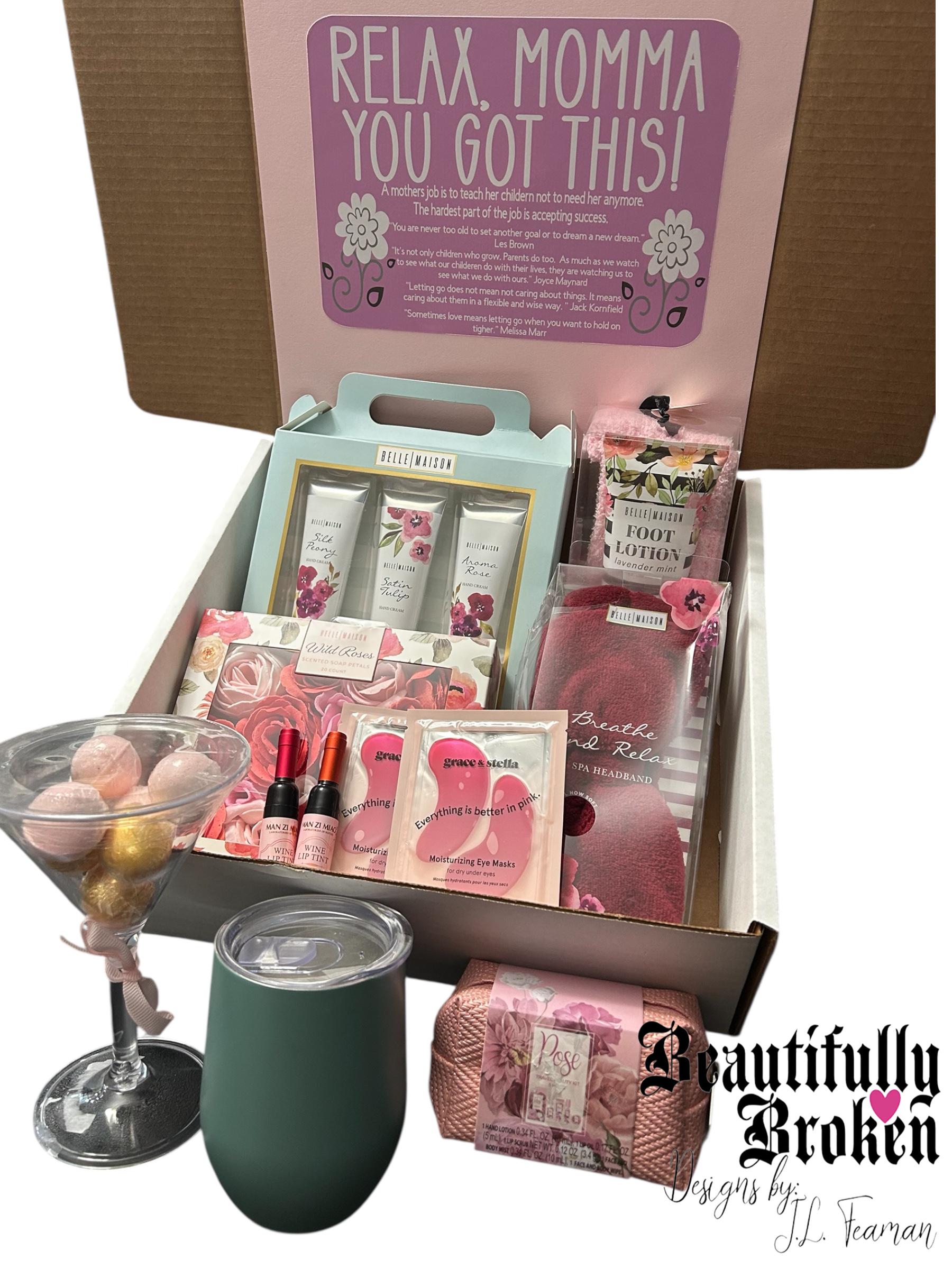 MOTHERS DAY Wine glass and Spa Headband Set NIB Mother’s Day Birthday Gift Amazon.com : Valentines Day Gifts for Mom Spa Gift Set for  main image 3