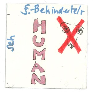 11 Handgefertigte Karten - Behindert