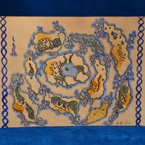 Archipelago - Original Hand Made Fantasy Map