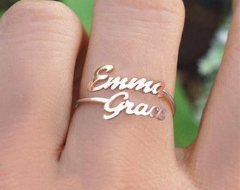 Custom Handmade Name Ring - Create Your Legacy and experience Timeless Elegance - Personalized for You to Reflect Your Identity and Style !