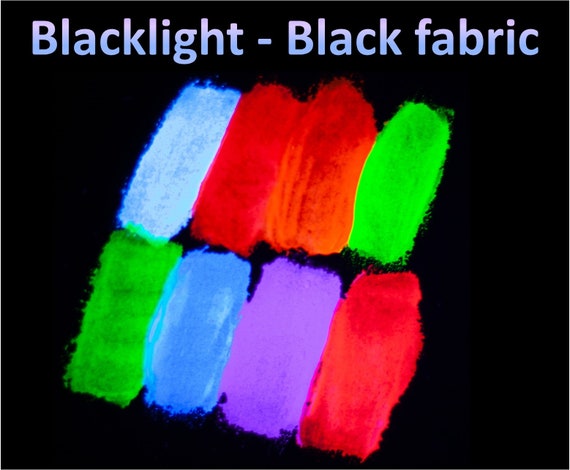 BLACKLIGHT PAINT Set of 6 Colors Body Paint Poster Paint Fluorescent Uv  Rave Neon Art Party Black Light Tempera Holiday GIFT 