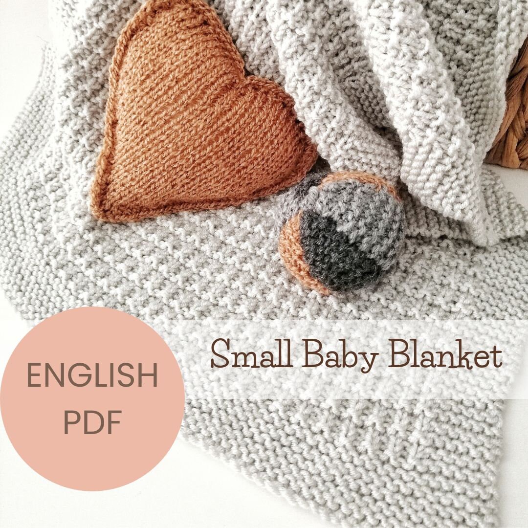Small Baby Blanket Pattern PDF Baby Blanket Pattern Knitted Etsy
