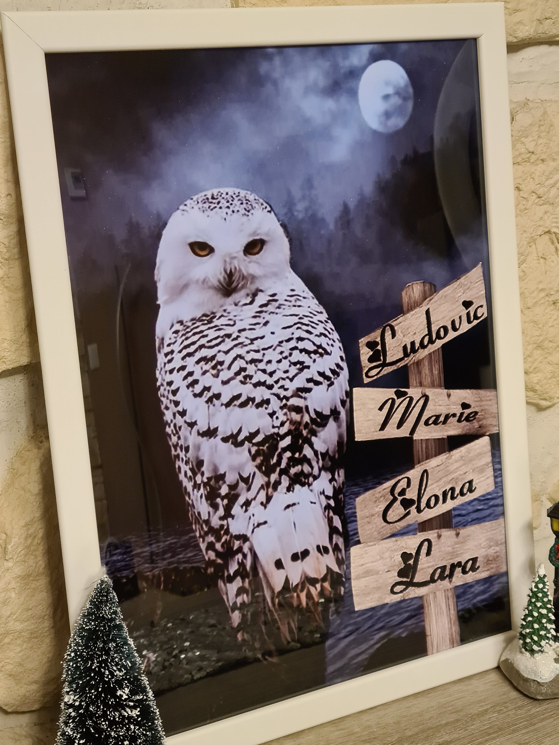 Cadre Personnalisé avec Prénoms, Cadeau de Fête, Tableau Photo Personnalisé, Cadre Famille Pdf, Pers