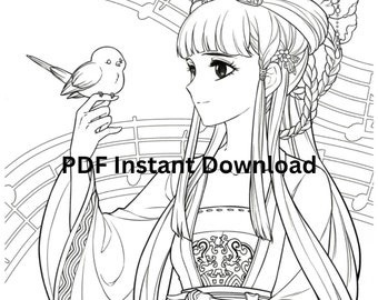 One Manga Anime Printable Coloring Sheet