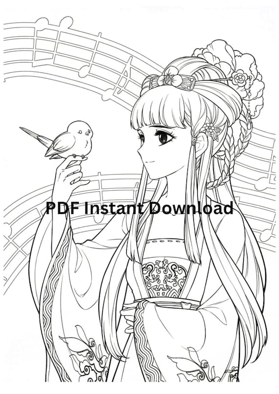 54 Anime Coloring Pages (Free PDF Printables)