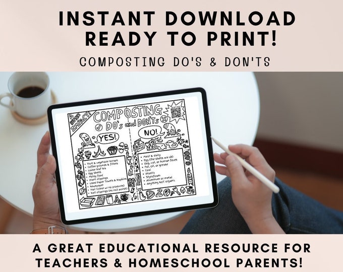 Printable Composting Do's and Don'ts Guide Instant Download PDF - Etsy